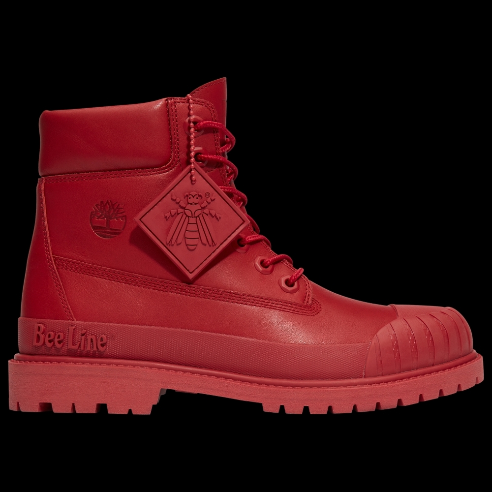NWT Timberland Heritage 6 Inch Waterproof Nubuck Red Beeline Boots , brand NEW